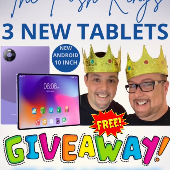 NEW ANDROID TABLET GIVEAWAY, NONSTOP GIVEAWAYS, FREE GIFTS, MAJOR BRANDS S-3X ‼️ - Picture 1 of 2